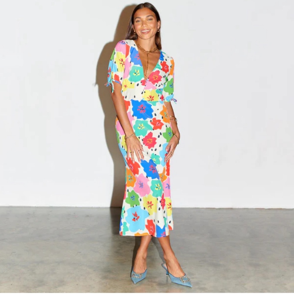 Never Fully Dressed Dotty Morgan Floral Midi Dress